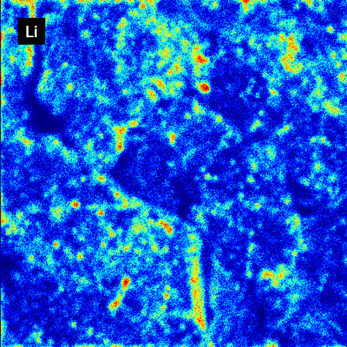 Tieferer Bereich Li-Verteilung ändert sich in SEI-Studie
