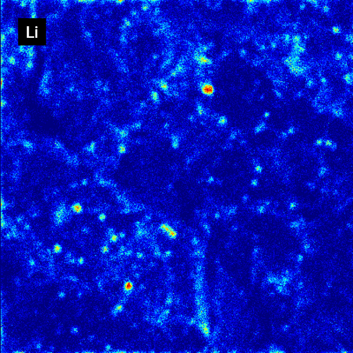 Tieferer Bereich Li-Verteilung ändert sich in SEI-Studie